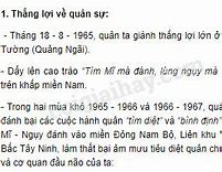 Thắng Lợi Quân Sự Đầu Tiên Của Quân Dân Miền Nam